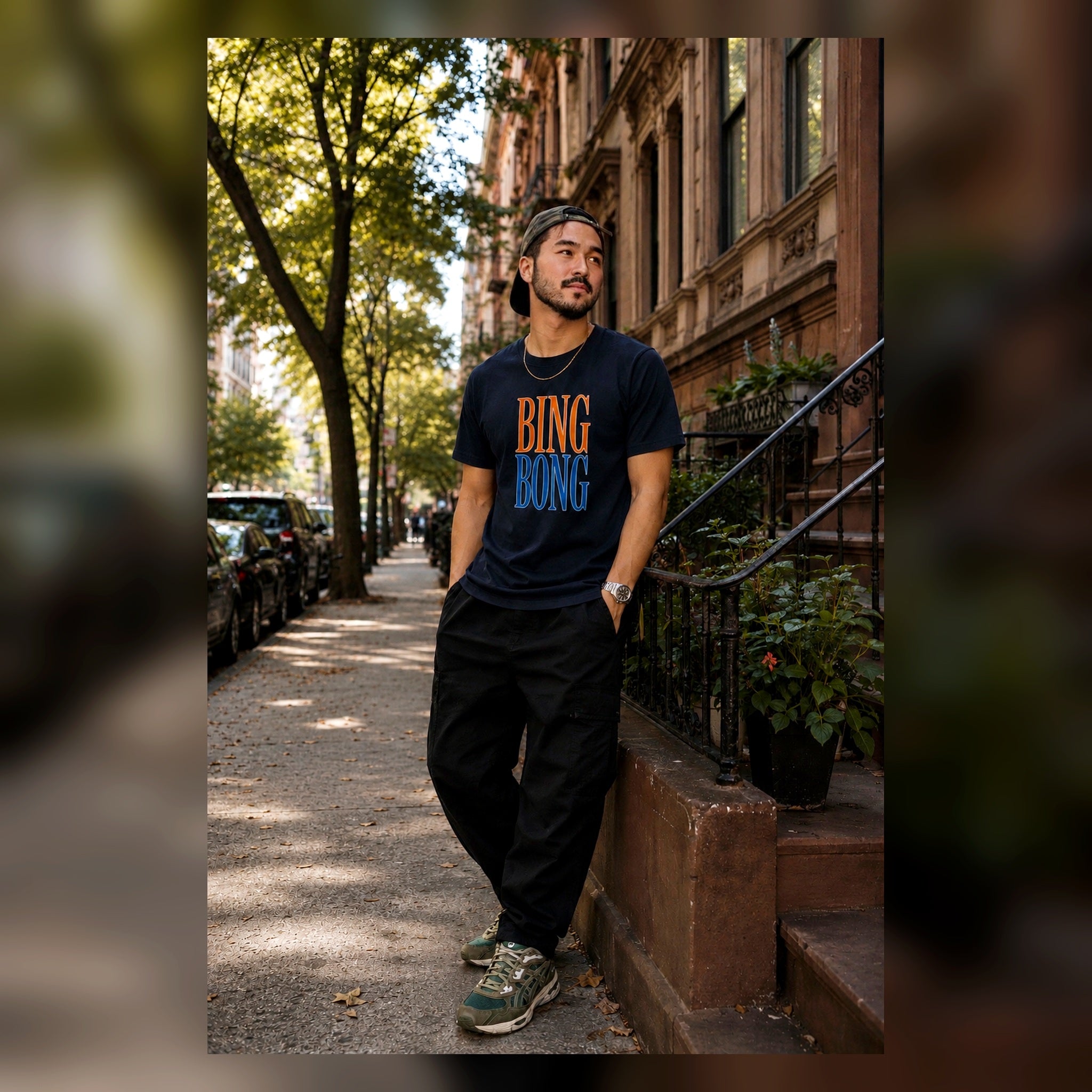 BING BONG NYC Jersey Cotton Short Sleeve Tee